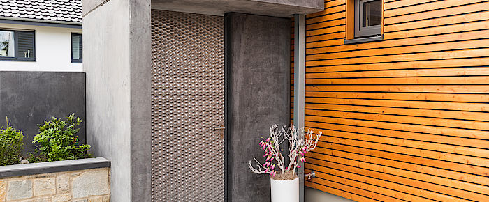 Eingangsbereich aus Beton