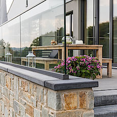 Mauerabdeckplatten aus Beton